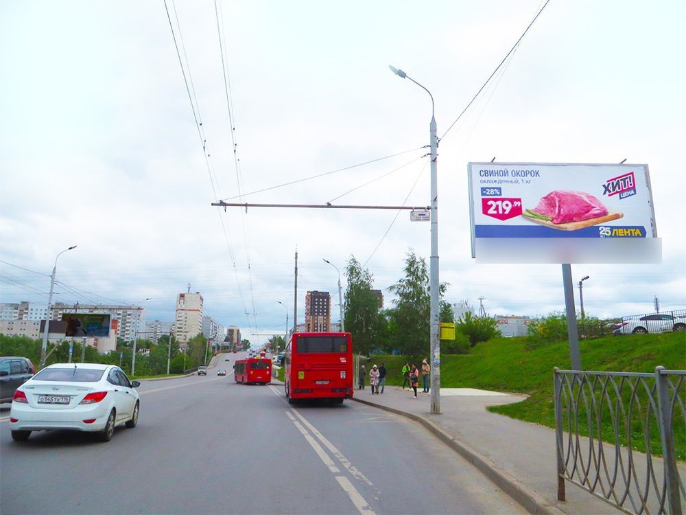Фотография рекламного носителя, тип: Билборд 3x6, адрес: Фучика ул. Х Закиева ул., Казань, Республика Татарстан, Россия. Сторона А №761277