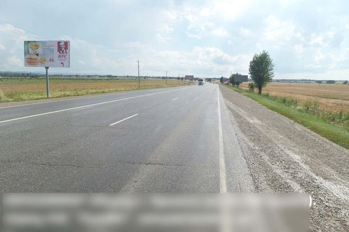 Фотография рекламного носителя, тип: Билборд 3x6, адрес: Объезд города, Крымск-Джигинка а/д, 6 330м, Крымск, Краснодарский край, Россия. Сторона В №572385