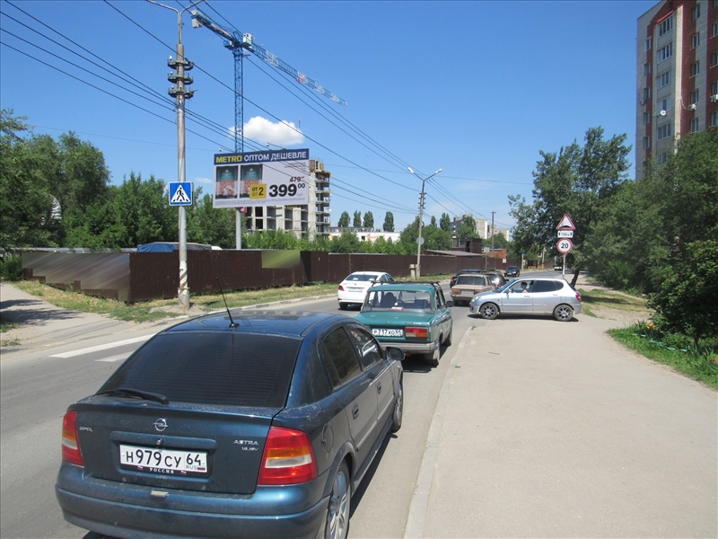 Фотография рекламного носителя, тип: Билборд 3x6, адрес: Лебедева-Кумача ул., д.72б, Саратов, Саратовская область, Россия. Сторона Б №819280