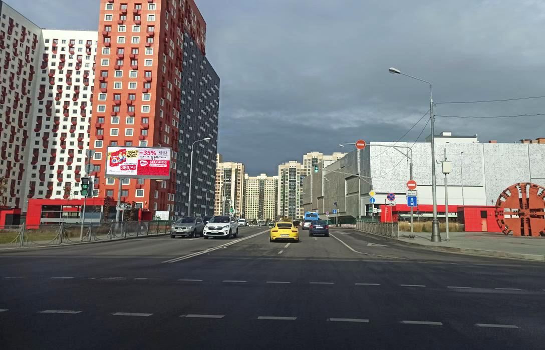 Фотография рекламного носителя, тип: Билборд 3x6, адрес: Рассказово д., Корнея Чуковского ул. Х Боровское ш., Москва, Россия. Сторона Б1 №821402