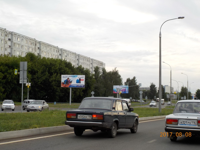 Фотография рекламного носителя, тип: Билборд 3x6, адрес: Чулман пр-т. Х Татарстан пр-т., Набережные Челны, Республика Татарстан, Россия. Сторона B №414197