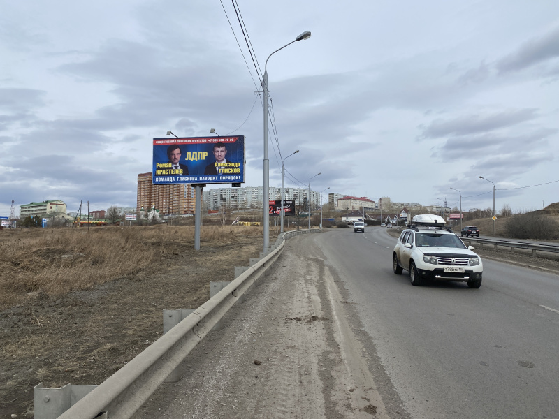 Фотография рекламного носителя, тип: Билборд 3x6, адрес: Енисейский тракт Х Славы ул., поз.1, Красноярск, Красноярский край, Россия. Сторона Б №779911