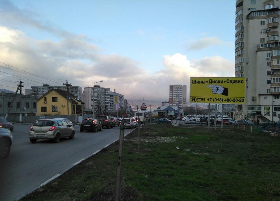 Фотография рекламного носителя, тип: Билборд 3x6, адрес: Куникова ул., д.34, Новороссийск, Краснодарский край, Россия. Сторона А №1021094