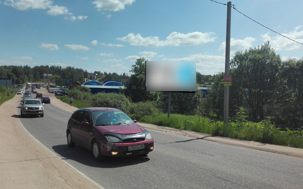 Фотография рекламного носителя, тип: Билборд 3x6, адрес: Досуговское ш, поз.2, Смоленск, Смоленская область, Россия. Сторона А №857274