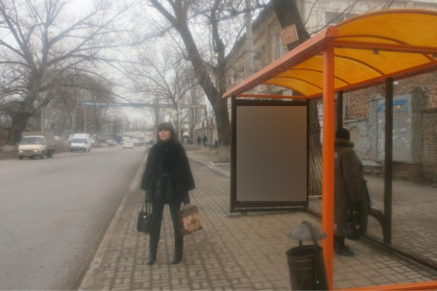 Фотография рекламного носителя, тип: Остановка 1.8x1.2, адрес: Троллейбусная ул., ост. ПервомР "АРМ", поз.1, Ростов-на-Дону, Ростовская область, Россия. Сторона А №622560