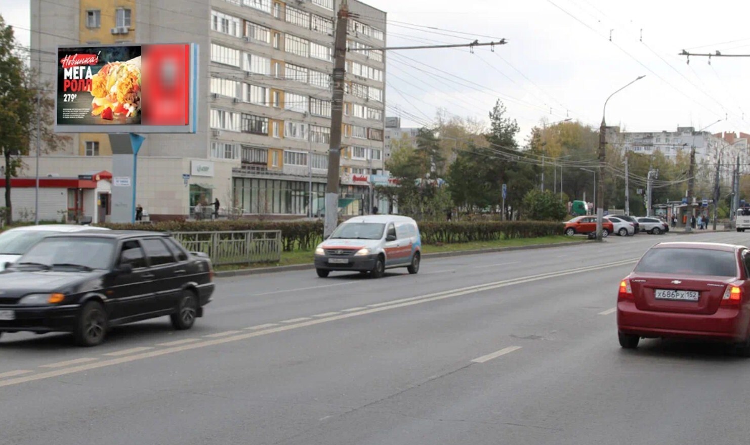 Фотография рекламного носителя, тип: Билборд 3x6, адрес: Веденяпина ул., д.17 Х Южное ш., Нижний Новгород, Нижегородская область, Россия. Сторона В1-В10 №1068304