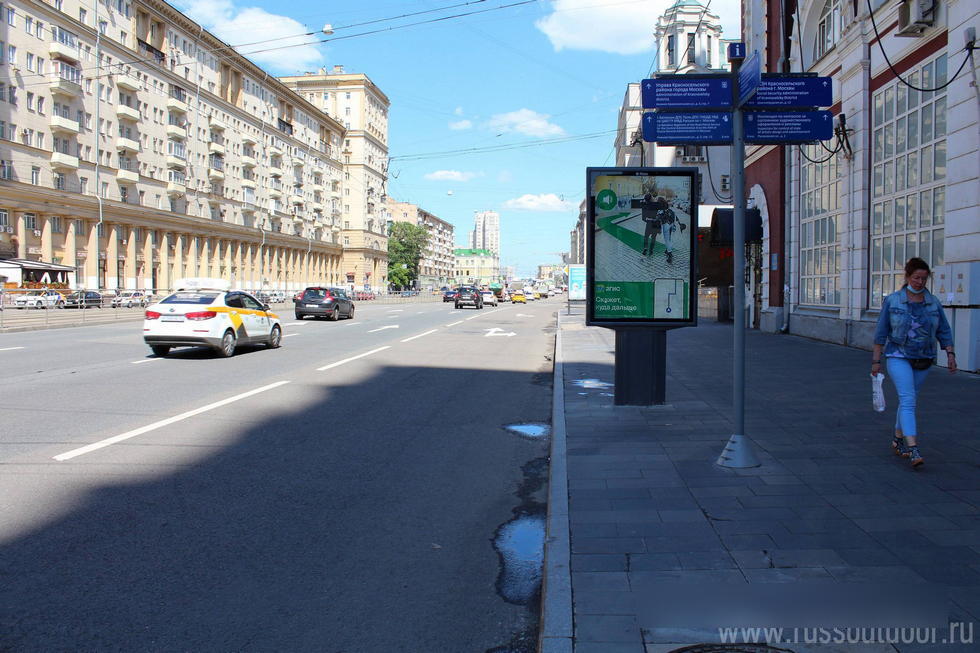 Фотография рекламного носителя, тип: Ситиформат 1.8x1.2, адрес: Краснопрудная ул., д.16, стр.1, Москва, Россия. Сторона А №557306