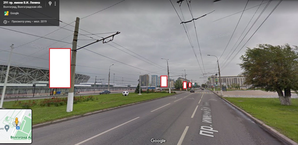 Фотография рекламного носителя, тип: Панель-кронштейн, адрес: Ленина пр-т., поз.1, Волгоград, Волгоградская область, Россия. Сторона Б №1096202