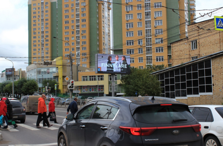 Фотография рекламного носителя, тип: Нестандартный билборд, адрес: Партизана Железняка ул., д.13, Красноярск, Красноярский край, Россия. Сторона A1-A10 №961559