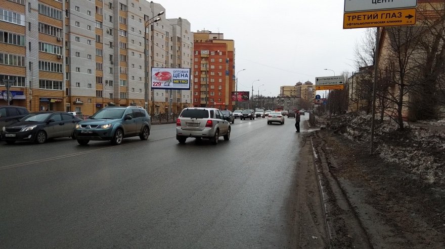 Фотография рекламного носителя, тип: Билборд 3x6, адрес: Аделя Кутуя ул., д.44а, Казань, Республика Татарстан, Россия. Сторона B №679194