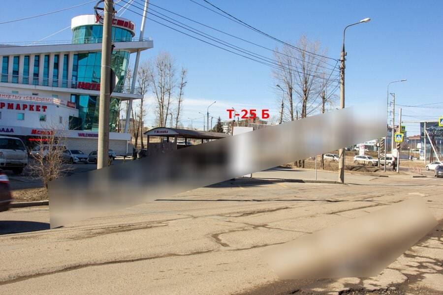 Фотография рекламного носителя, тип: Нестандартный ситиформат, адрес: Ржанова ул., д.43, Иркутск, Иркутская область, Россия. Сторона Б №1054123