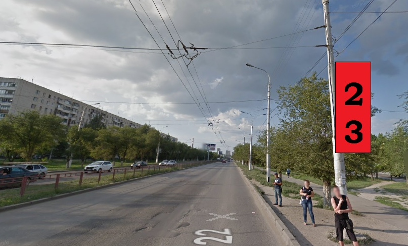 Фотография рекламного носителя, тип: Панель-кронштейн, адрес: 64 Армии ул., поз.2, Волгоград, Волгоградская область, Россия. Сторона А №1097492