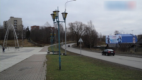 Фотография рекламного носителя, тип: Билборд 3x6, адрес: Бумажников ул., д.23, щит 2, Кондопога, Республика Карелия, Россия. Сторона A №1002358