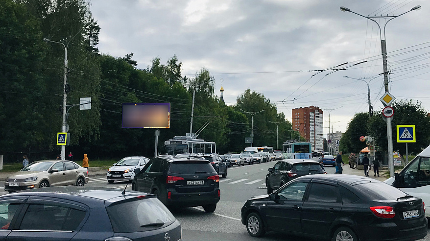 Фотография рекламного носителя, тип: Билборд 3x6, адрес: Гузовского ул., кольцо, Чебоксары, Республика Чувашия, Россия. Сторона B №838348