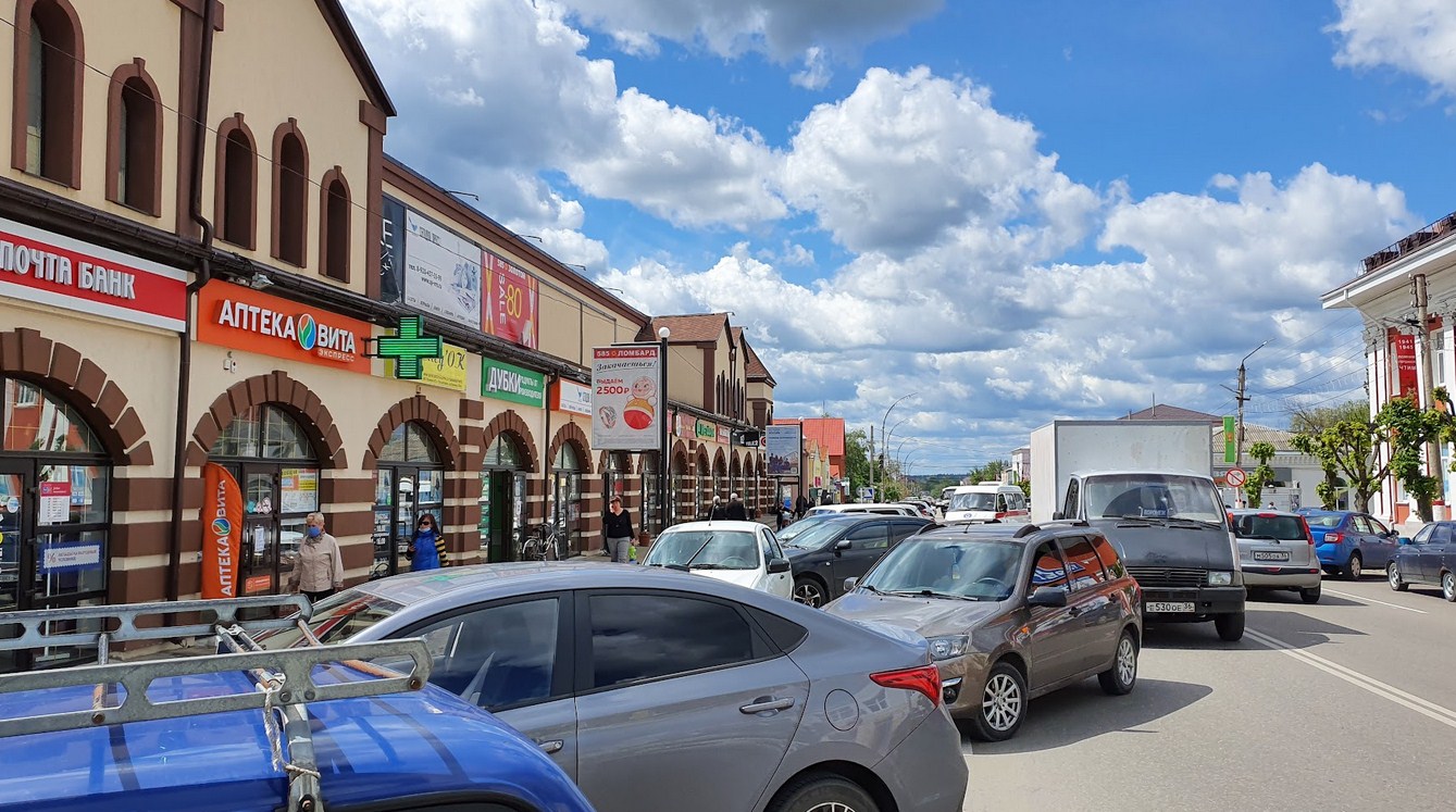 Фотография рекламного носителя, тип: Ситиформат 1.8x1.2, адрес: Ленина ул., д.31, Торговые ряды, поз.2, Острогожск, Воронежская область, Россия. Сторона Б №1067059