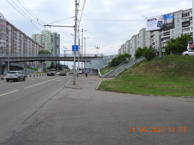 Фотография рекламного носителя, тип: Билборд 3x6, адрес: Копылова ул., д.40в, Красноярск, Красноярский край, Россия. Сторона A1-A10 №526046