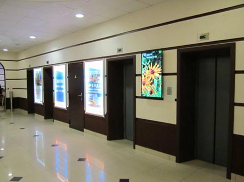 Фотография рекламного носителя, тип: Видеоэкран, адрес: Бизнес-центр «Доминат Классик», Магнитогорская ул., д.30, Санкт-Петербург, Россия. Сторона/вариант A №975730