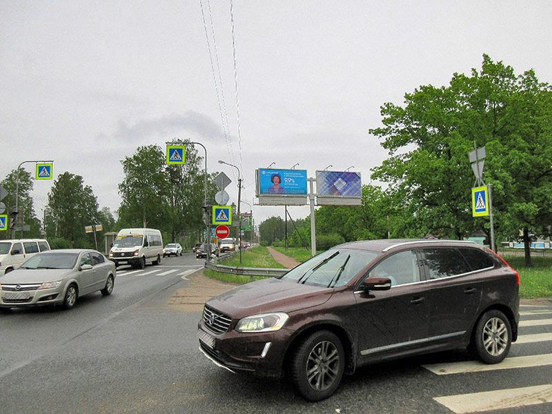 Фотография рекламного носителя, тип: Билборд 3x6, адрес: Приморское ш. Х Лахтинский пр-т., д.119, Санкт-Петербург, Россия. Сторона B1 №773641