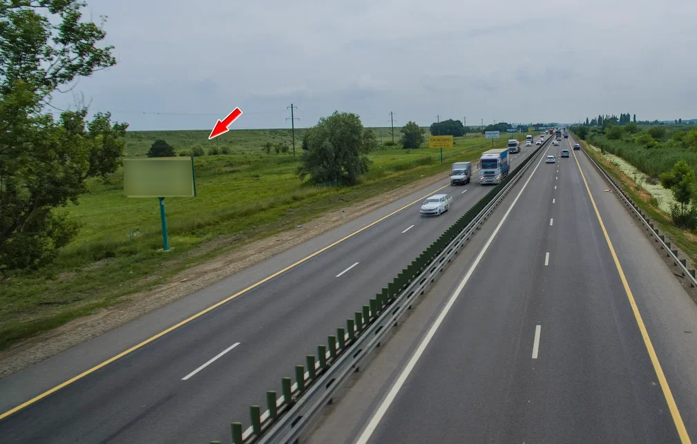 Фотография рекламного носителя, тип: Билборд 3x6, адрес: М-4 Дон а/д, 1348 150м, Краснодар, Краснодарский край, Россия. Сторона Б №602504