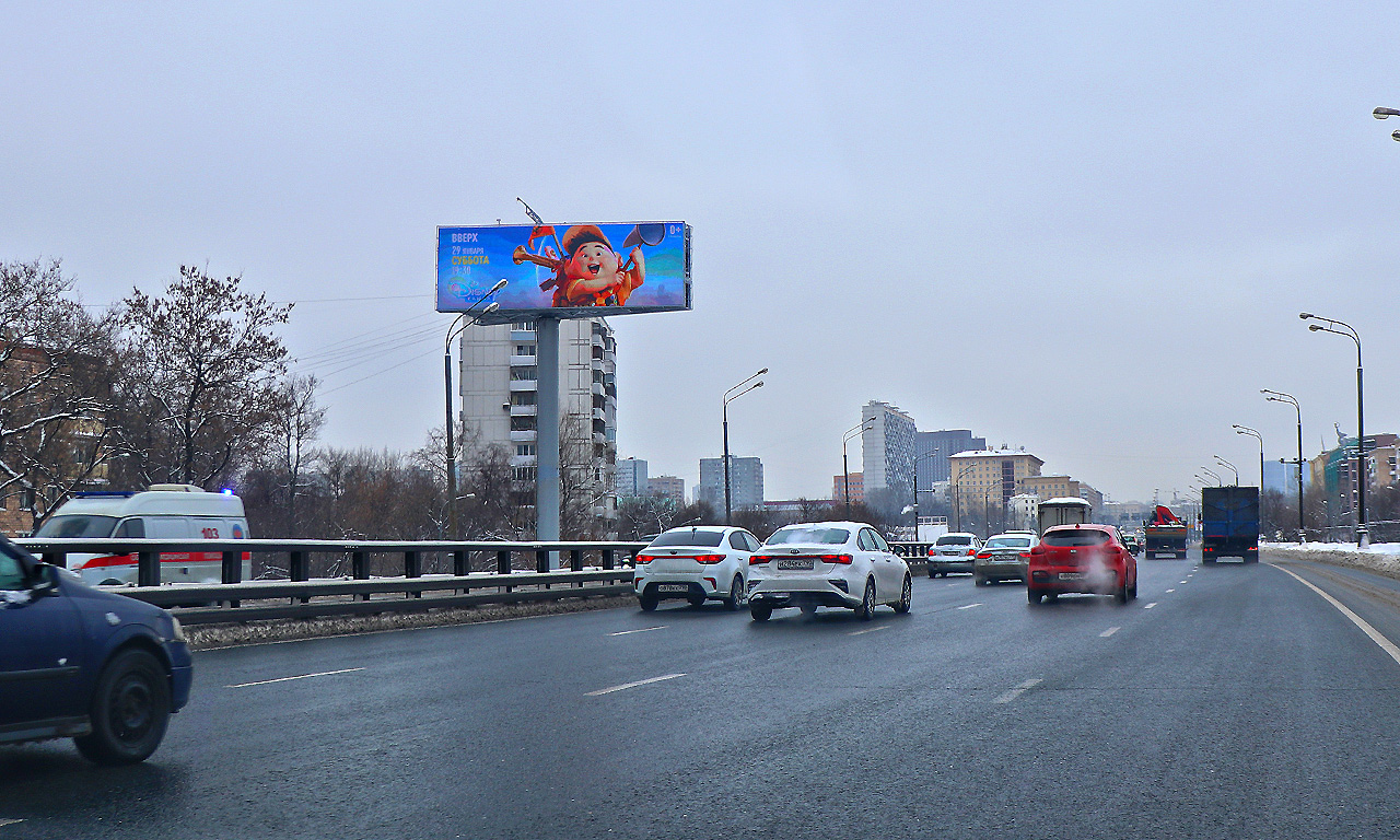 Фотография рекламного носителя, тип: Суперсайт 5x15, адрес: Мира пр-т., д.188, Москва, Россия. Сторона Bh1-Bh4 №962178