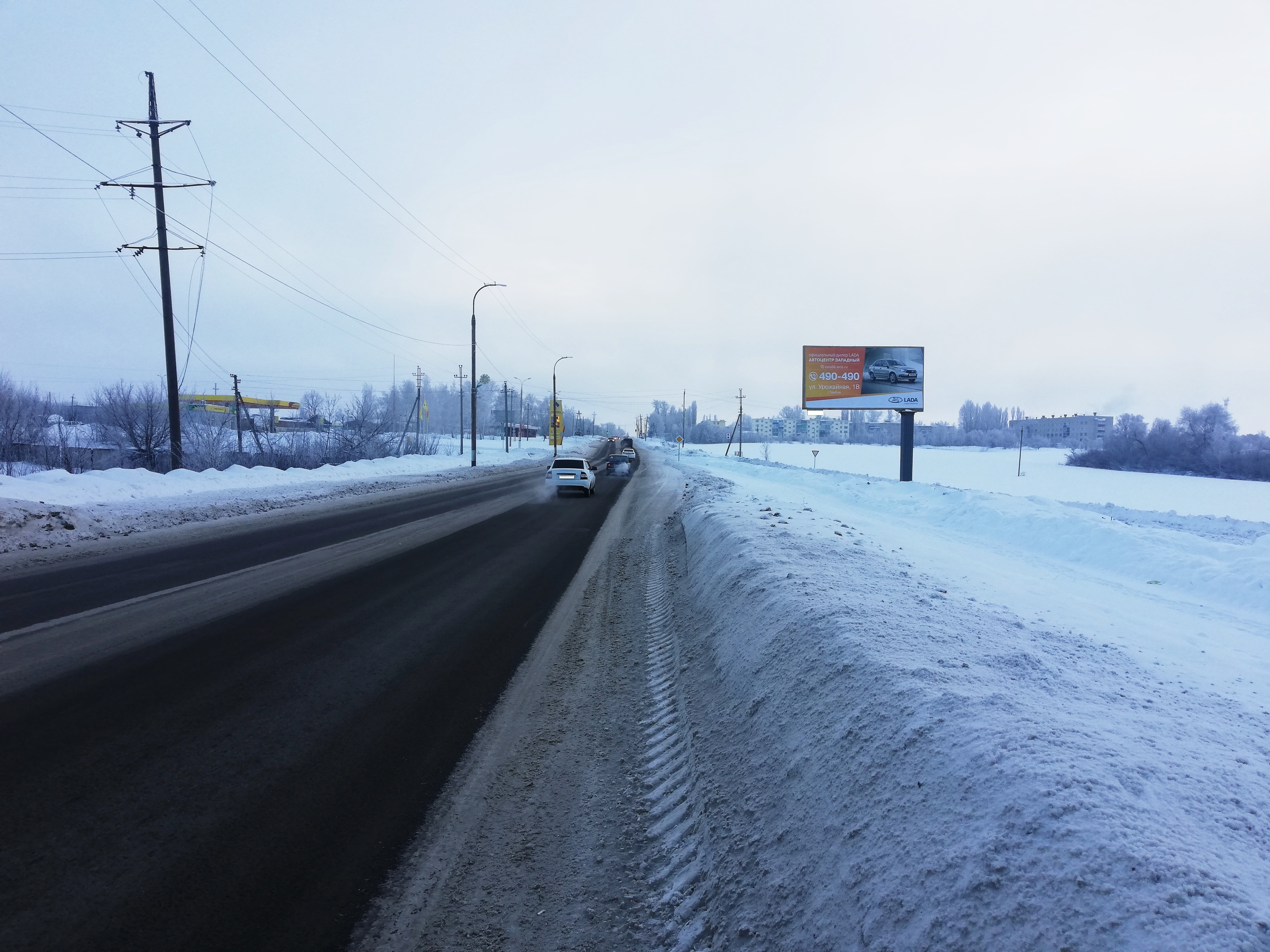 Фотография рекламного носителя, тип: Билборд 3x6, адрес: Заводская ул., Уварово, Тамбовская область, Россия. Сторона A №565775