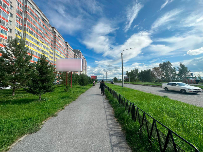 Фотография рекламного носителя, тип: Билборд 3x6, адрес: Мира ул., д.5, поз.2, Красноярск, Красноярский край, Россия. Сторона B №1323722