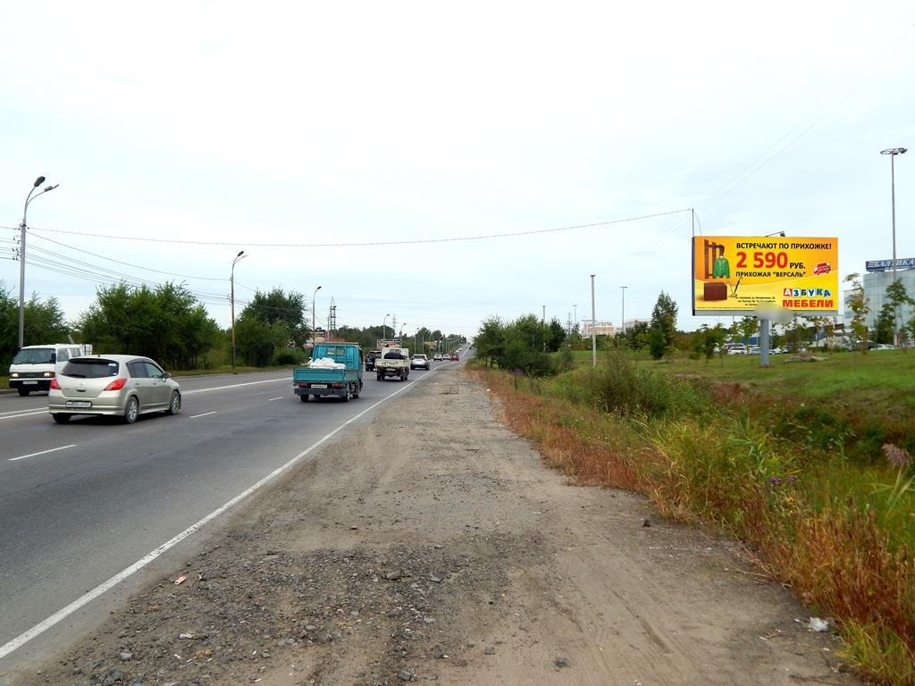 Фотография рекламного носителя, тип: Билборд 3x6, адрес: Воронежское ш., Хабаровск, Хабаровский край, Россия. Сторона А №293598