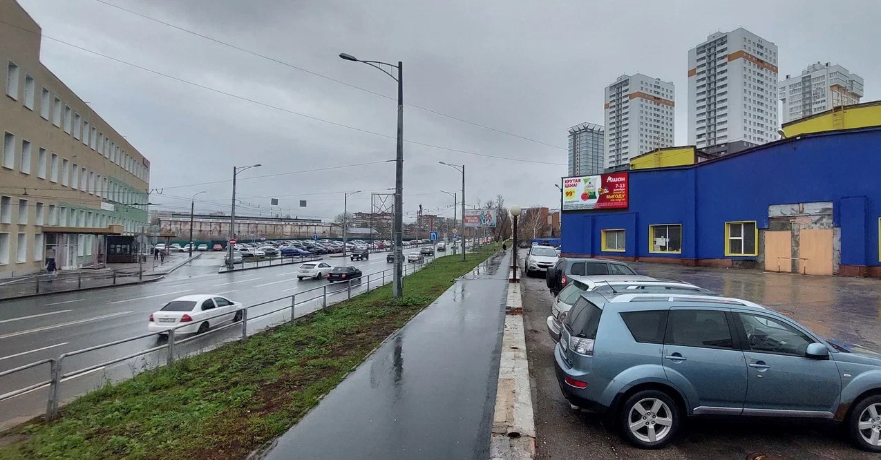 Фотография рекламного носителя, тип: Медиафасад, адрес: Московское ш. X Киевская ул., д.1, Самара, Самарская область, Россия. Сторона A1-A10 №1325358