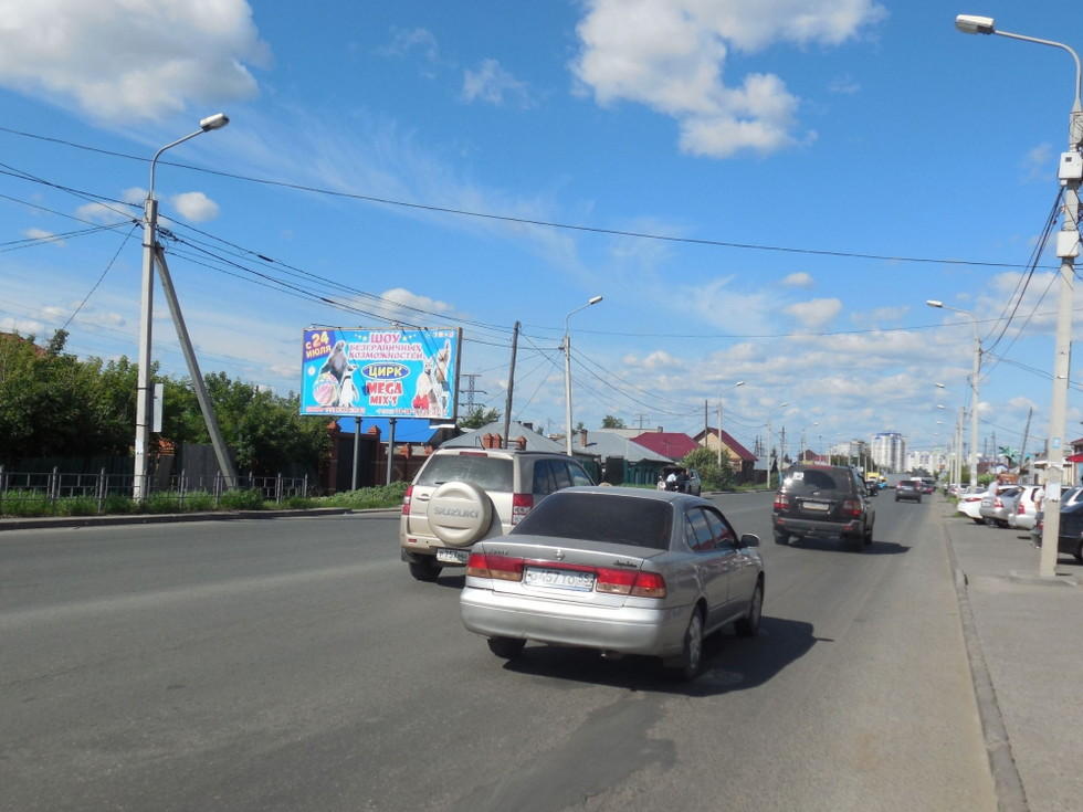 Фотография рекламного носителя, тип: Билборд 3x6, адрес: Северная 7-я ул., д.144, Омск, Омская область, Россия. Сторона В №1010186