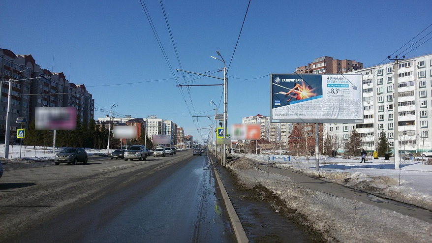 Фотография рекламного носителя, тип: Билборд 3x6, адрес: Ленина ул., д.123, Альметьевск, Республика Татарстан, Россия. Сторона A №457405