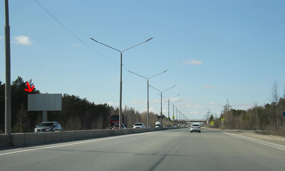 Фотография рекламного носителя, тип: Билборд 3x6, адрес: Тюменский тракт, поз.1, Сургут, Ханты-Мансийский автономный округ – Югра, Россия. Сторона Б №676869
