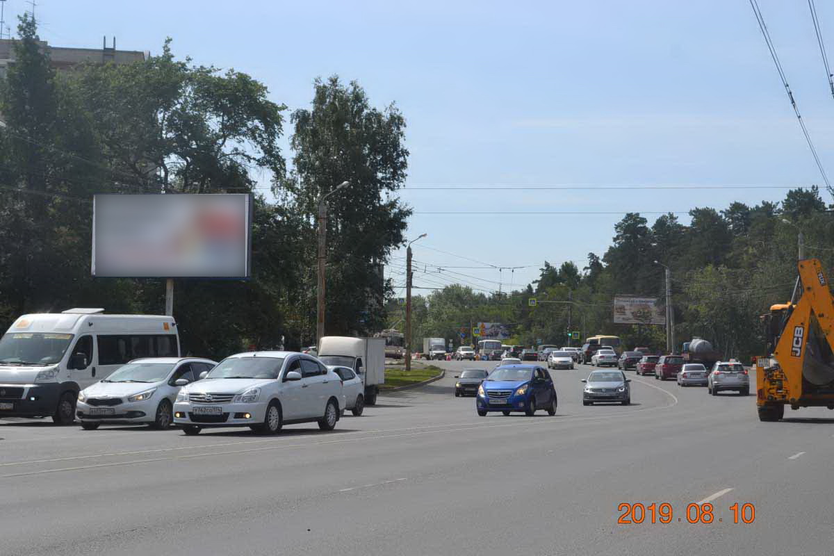 Фотография рекламного носителя, тип: Билборд 3x6, адрес: Блюхера ул., д.63, Челябинск, Челябинская область, Россия. Сторона В №821137