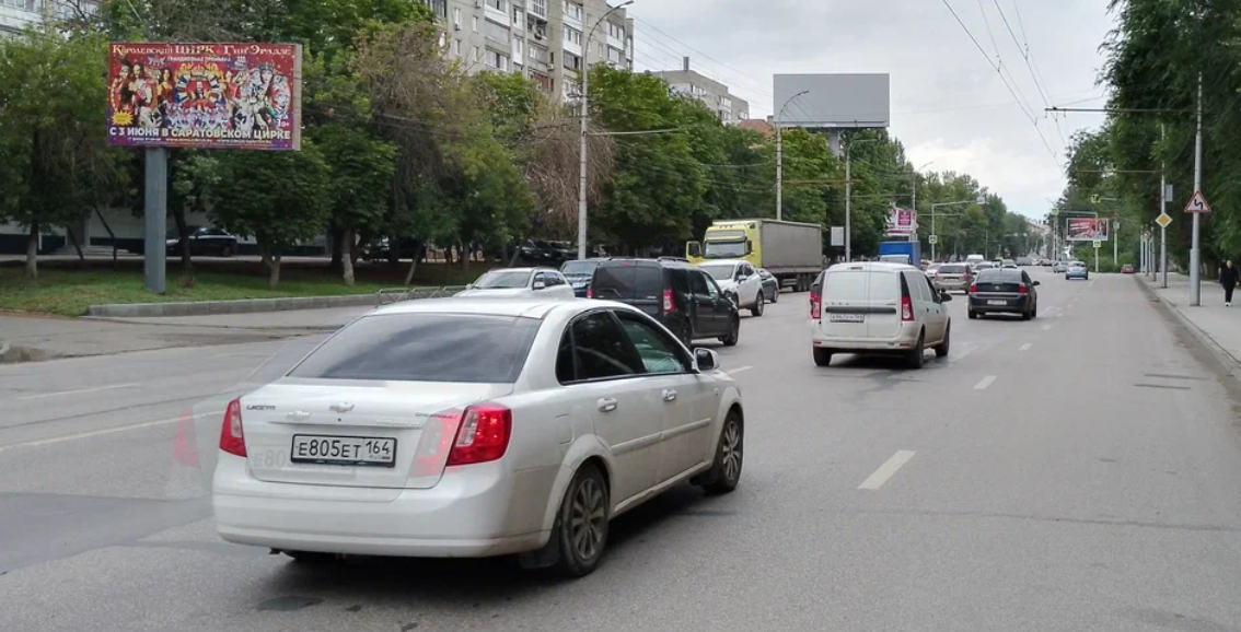 Фотография рекламного носителя, тип: Билборд 3x6, адрес: Чернышевского ул. Х Верхняя ул., Саратов, Саратовская область, Россия. Сторона Б №834632