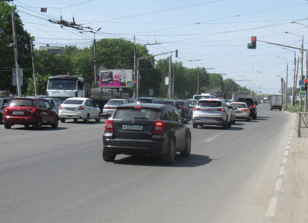 Фотография рекламного носителя, тип: Билборд 3x6, адрес: Московское ш., д.51/2, Рязань, Рязанская область, Россия. Сторона Б1-Б3 №793772