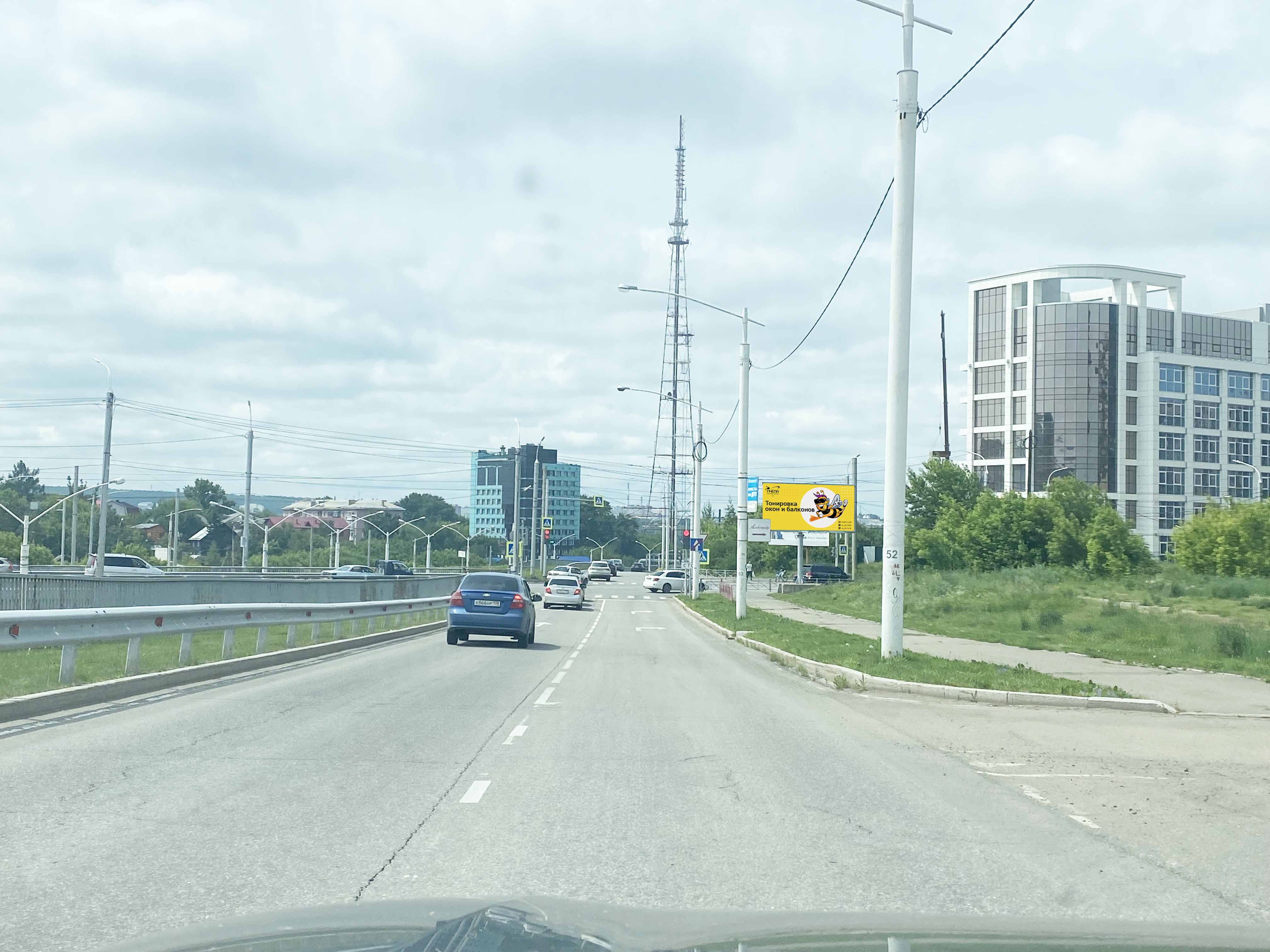 Фотография рекламного носителя, тип: Билборд 3x6, адрес: Седова ул. Х Пискунова ул., сьезд на Академический мост, Иркутск, Иркутская область, Россия. Сторона B1-B10 №1028491