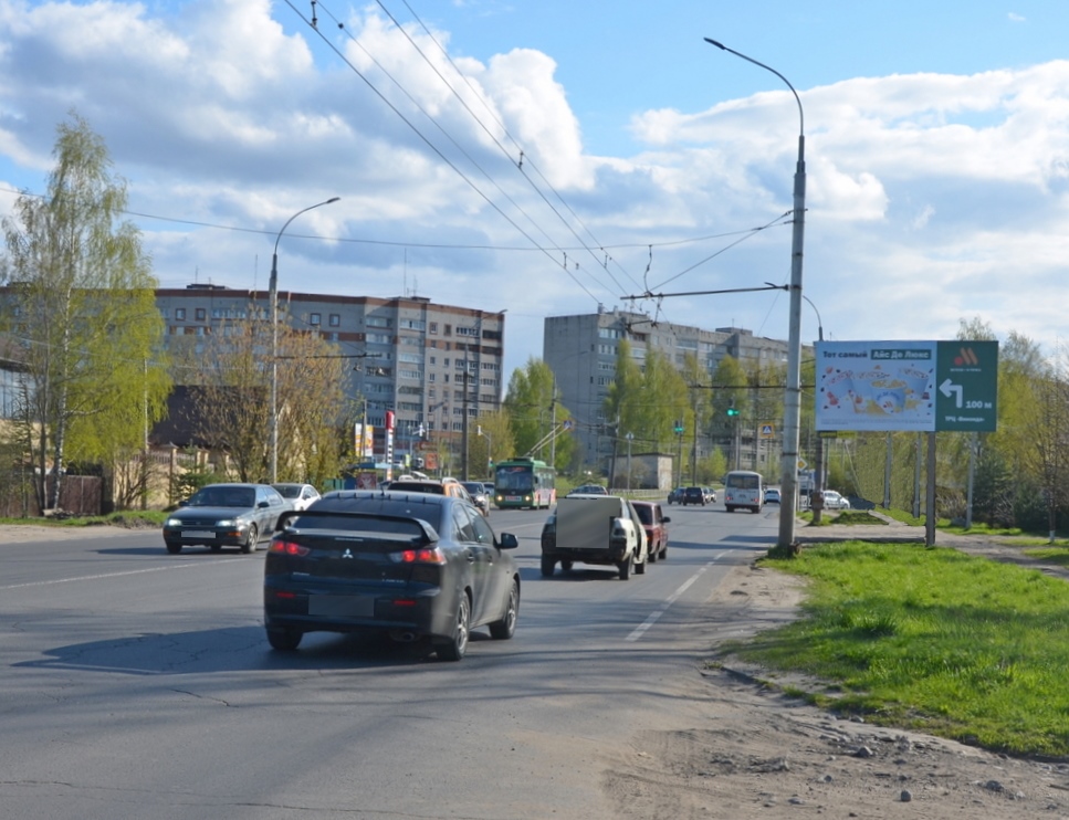 Фотография рекламного носителя, тип: Билборд 3x6, адрес: Гражданская ул. Х Переборский тракт, Рыбинск, Ярославская область, Россия. Сторона А №576616