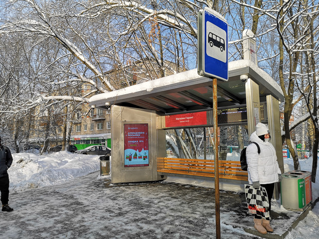 Фотография рекламного носителя, тип: Остановка, адрес: Петровский пр-зд., ост. Магазин Гарант, Нижний Новгород, Нижегородская область, Россия. Сторона A1-А10 №872132