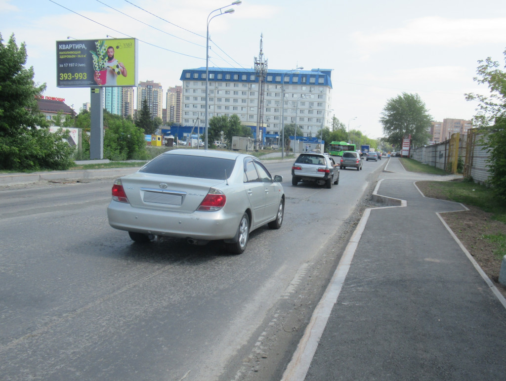 Фотография рекламного носителя, тип: Билборд 3x6, адрес: Товарное ш., д.7а, Тюмень, Тюменская область, Россия. Сторона Б №354238