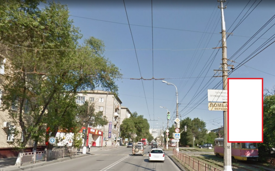 Фотография рекламного носителя, тип: Панель-кронштейн, адрес: Металлургов пр-т., поз.1, Волгоград, Волгоградская область, Россия. Сторона А №1097264