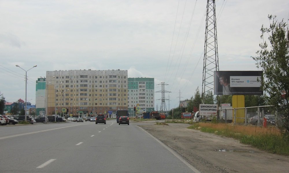 Фотография рекламного носителя, тип: Билборд 3x6, адрес: Северная ул., Трансагентство, Нижневартовск, Ханты-Мансийский автономный округ – Югра, Россия. Сторона А №676286