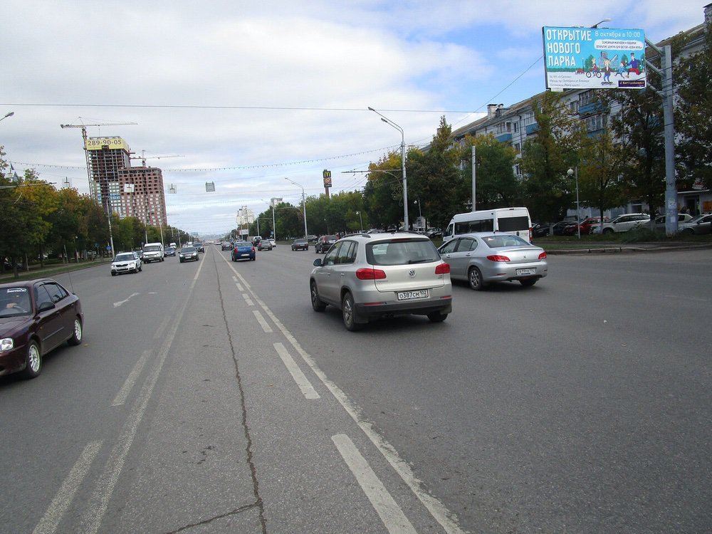 Фотография рекламного носителя, тип: Билборд 3x6, адрес: Октября пр-т., д.136, Уфа, Республика Башкортостан, Россия. Сторона А №746149