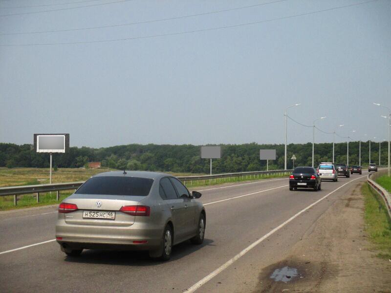 Фотография рекламного носителя, тип: Билборд 3x6, адрес: Москва-Симферополь а/д., 532 000м, Объездная а/д., поз.6, Курск, Курская область, Россия. Сторона В №607660