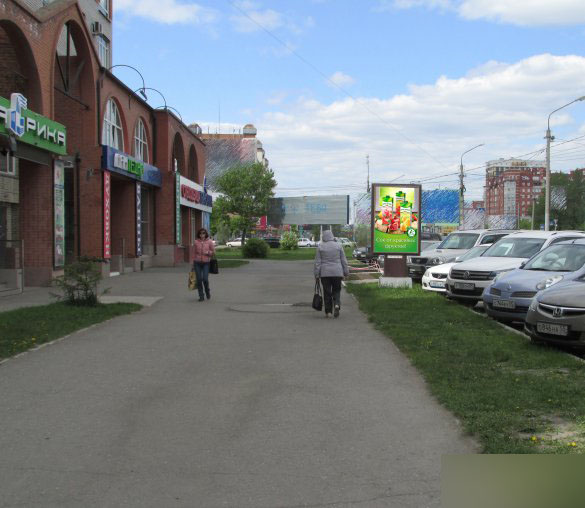 Фотография рекламного носителя, тип: Ситиформат 1.8x1.2, адрес: Маршала Жукова ул., д.76, поз.4, Омск, Омская область, Россия. Сторона Б №420891