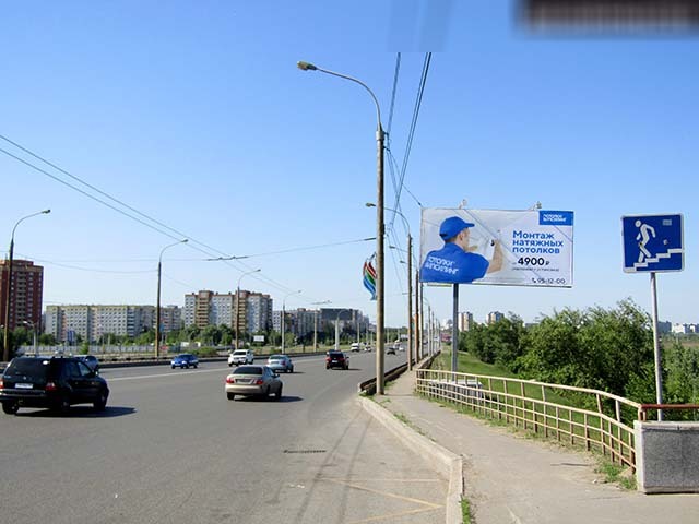 Фотография рекламного носителя, тип: Билборд 3x6, адрес: Лукашевича ул., д.35, Омск, Омская область, Россия. Сторона А №616879