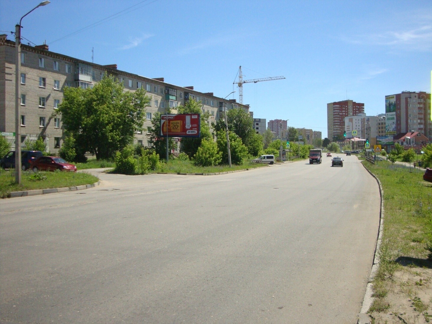 Фотография рекламного носителя, тип: Билборд 3x6, адрес: Строителей ул., д.8, поз.1, Ковров, Владимирская область, Россия. Сторона Б №326611
