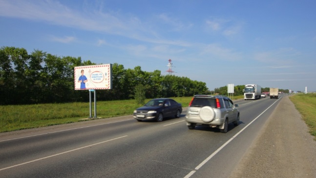 Фотография рекламного носителя, тип: Билборд 3x6, адрес: М-51 "Байкал" а/д., 1430 750м, Новосибирск, Новосибирская область, Россия. Сторона Б №561163