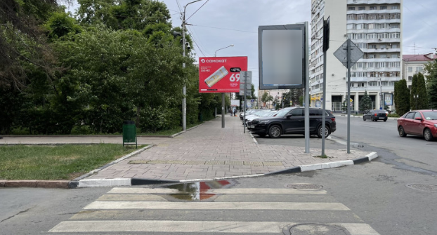 Фотография рекламного носителя, тип: Панель-кронштейн, адрес: Галактионовская ул. - Ярмарочная ул., поз.3, Самара, Самарская область, Россия. Сторона В №1079358