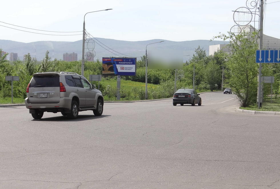 Фотография рекламного носителя, тип: Билборд 3x6, адрес: Карла Маркса ул. Х Белинского ул., Красноярск, Красноярский край, Россия. Сторона B №833108