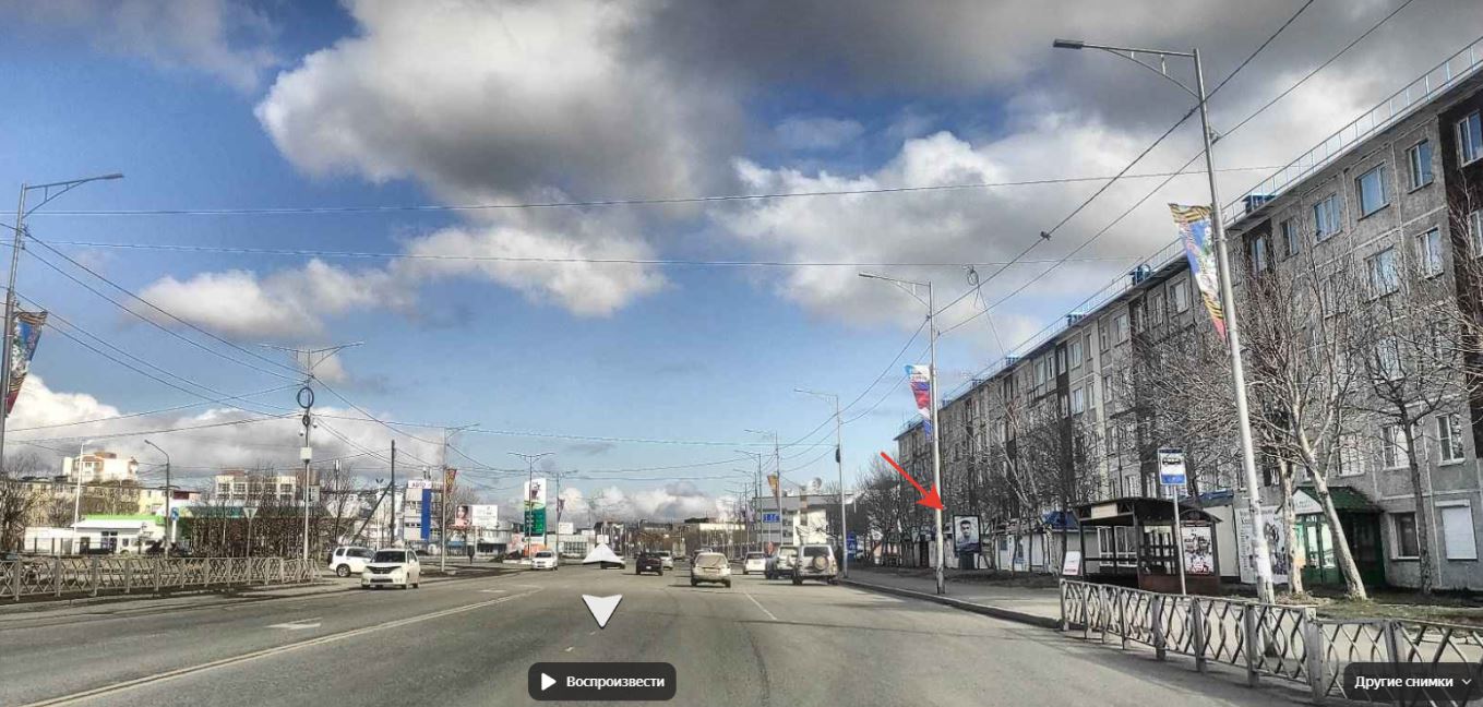 Фотография рекламного носителя, тип: Ситиформат 1.8x1.2, адрес: Тушканова ул., напротив АЗС, Петропавловск-Камчатский, Камчатский край, Россия. Сторона А №777552