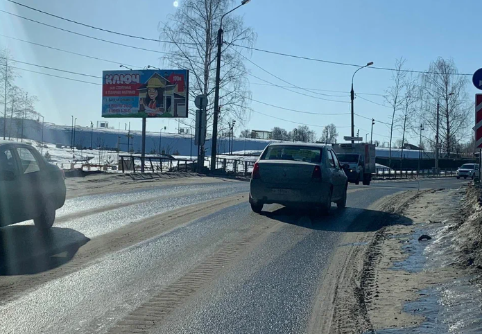 Фотография рекламного носителя, тип: Билборд 3x6, адрес: Почтовая ул. Х Слепнёва ул., Нижегородская область, Россия. Сторона В №1081348